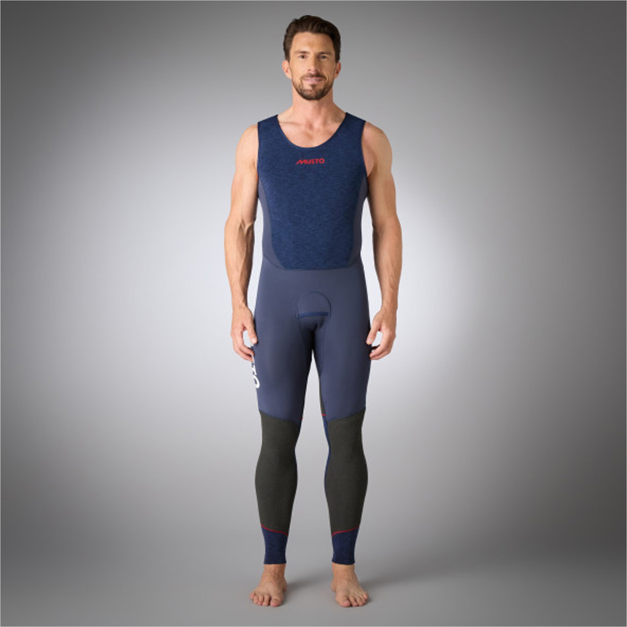 2026 Musto Männer Flexlite Alumin 3.0 3mm Long John 82070 - Midnight Marl